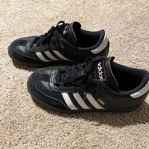 adidas Kids Samba Sneakers in Black and White
